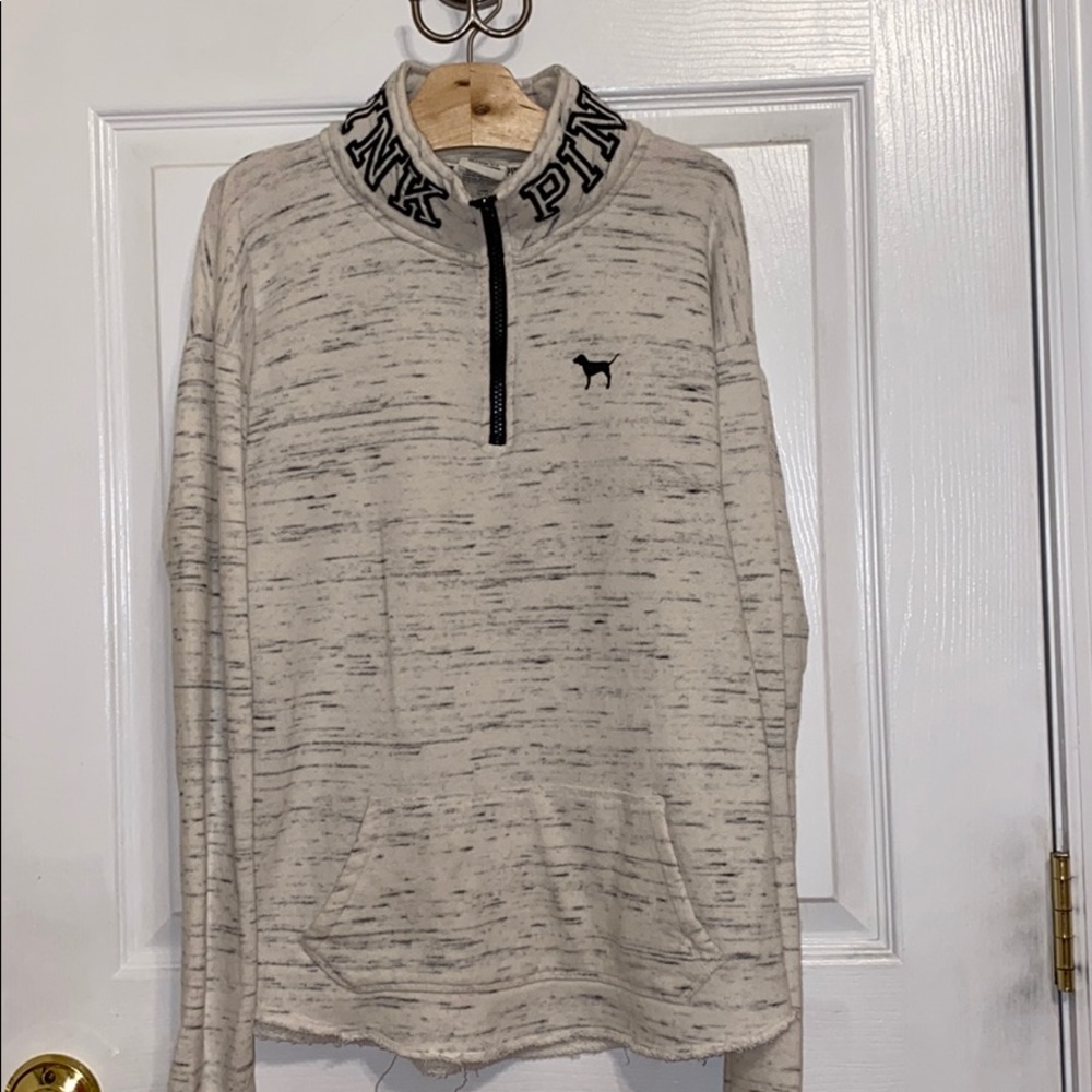 Cream VS PINK halfzip